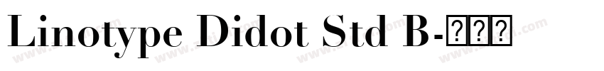 Linotype Didot Std B字体转换